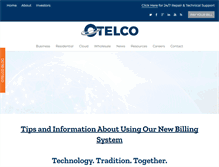 Tablet Screenshot of otelco.com